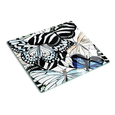 Snijplanken glas Vlindermotief in verschillende kleuren