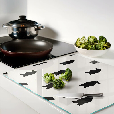 Snijplanken glas Silhouetten van beren