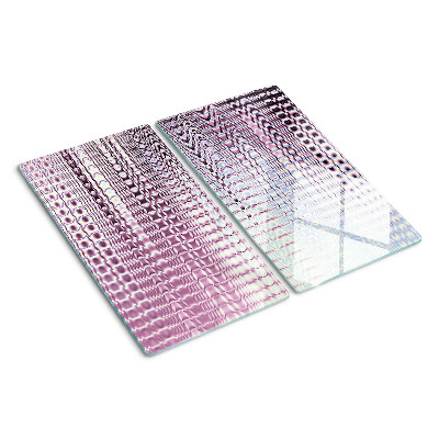Snijplanken glas Golven in tinten roze