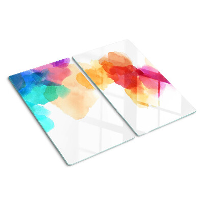Glazen snijplanken Kleurrijke aquarelvlekken