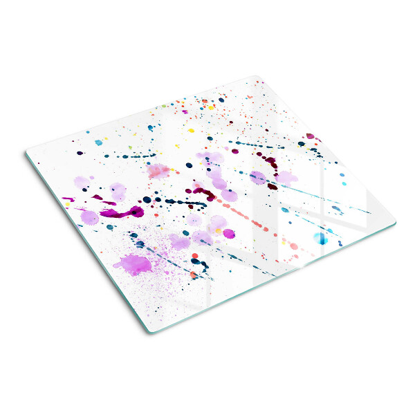 Snijplanken glas Abstracte stijl verfspatten