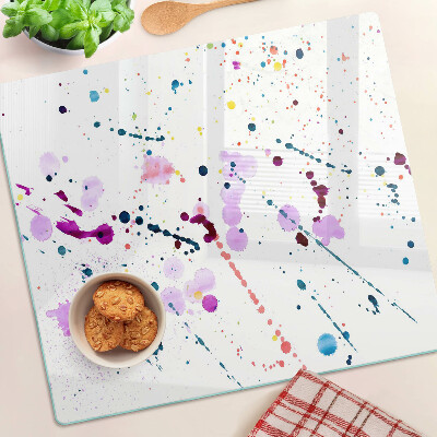 Snijplanken glas Abstracte stijl verfspatten