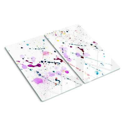 Snijplanken glas Abstracte stijl verfspatten