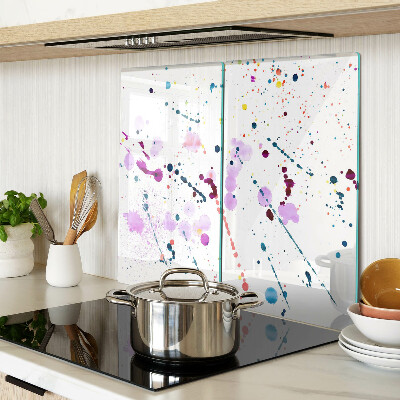Snijplanken glas Abstracte stijl verfspatten