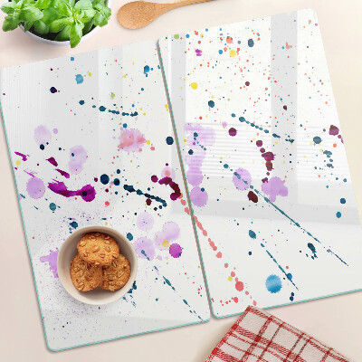 Snijplanken glas Abstracte stijl verfspatten