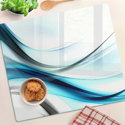 Glazen snijplanken Golven in tinten blauw