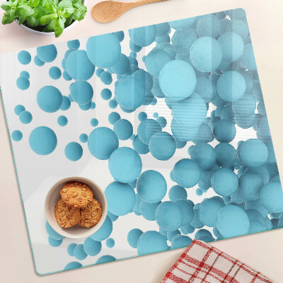 Glazen snijplanken Bubbels in tinten blauw
