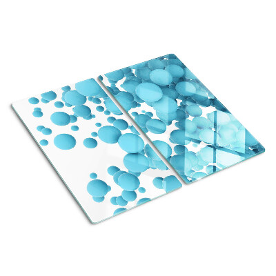 Glazen snijplanken Bubbels in tinten blauw