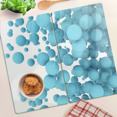 Glazen snijplanken Bubbels in tinten blauw