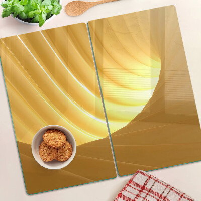 Glazen snijplanken Gouden golven en ramen