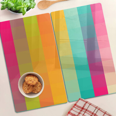 Glazen snijplanken Kleurrijke geometrie met gradiënt