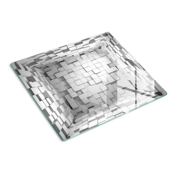 Snijplanken glas Grijs en wit mozaïek