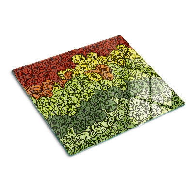 Snijplanken glas Wervelingen van kleuren