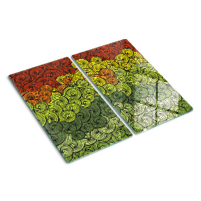 Snijplanken glas Wervelingen van kleuren