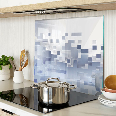 Snijplanken glas Geometrische patronen in tinten blauw
