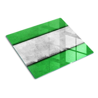 Glazen snijplanken Groene en grijze lijnen