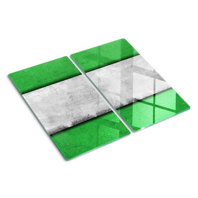 Glazen snijplanken Groene en grijze lijnen