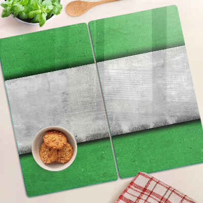 Glazen snijplanken Groene en grijze lijnen