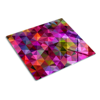 Snijplanken glas Geometrie in tinten roze en paars