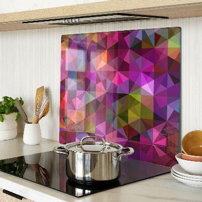 Snijplanken glas Geometrie in tinten roze en paars
