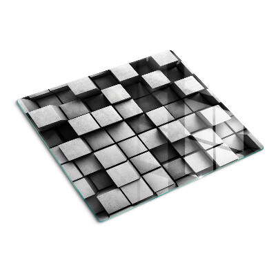 Snijplanken glas Geometrische patronen in grijstinten