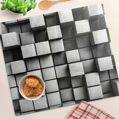 Snijplanken glas Geometrische patronen in grijstinten