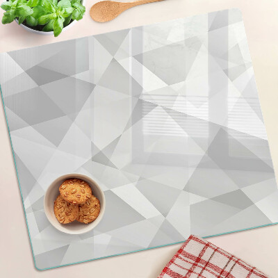 Snijplanken glas Geometrie in grijstinten