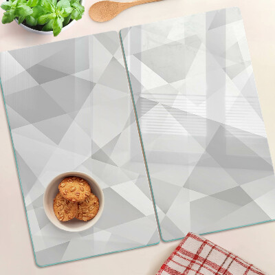 Snijplanken glas Geometrie in grijstinten