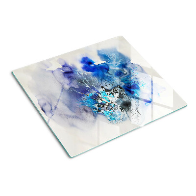 Glazen snijplanken Abstracte blauwe patronen