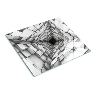 Snijplanken glas 3D Kubus Doolhof