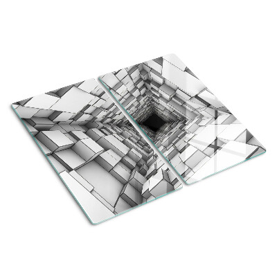 Snijplanken glas 3D Kubus Doolhof