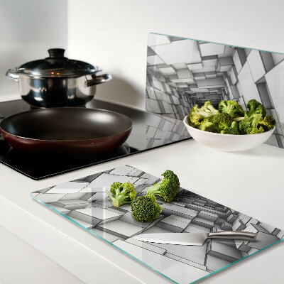 Snijplanken glas 3D Kubus Doolhof