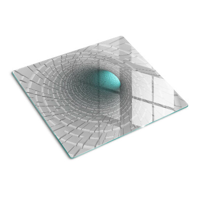 Glazen snijplanken 3D-tunnel met diepte-effect