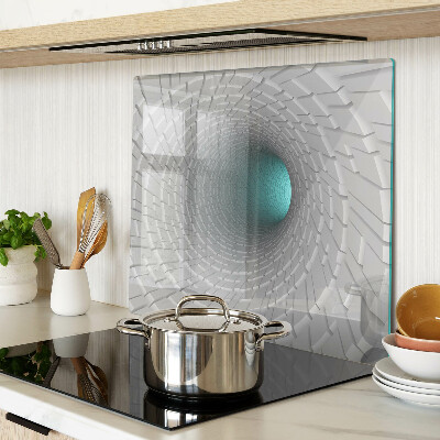 Glazen snijplanken 3D-tunnel met diepte-effect