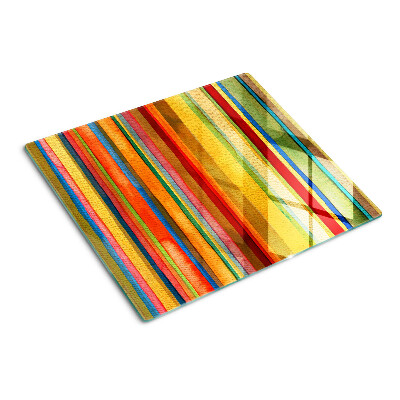 Snijplanken glas Kleurrijke abstracte strepen