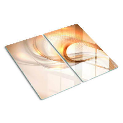 Snijplanken glas Lichtgolven in tinten goud