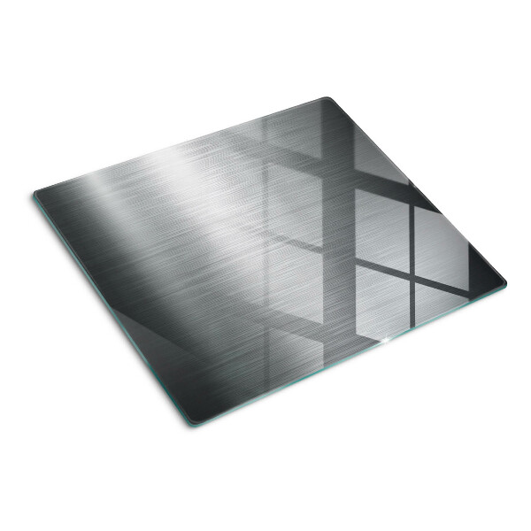 Snijplanken glas Geborsteld staal met metallic effect