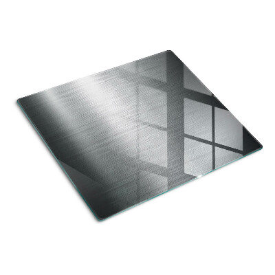 Snijplanken glas Geborsteld staal met metallic effect