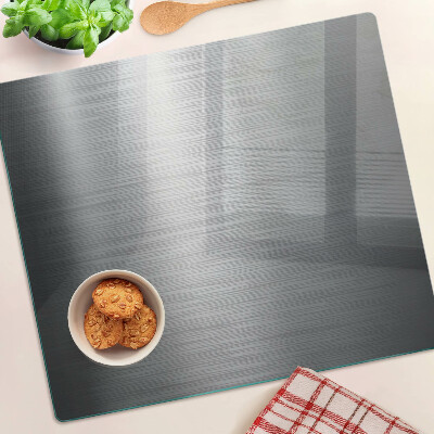 Snijplanken glas Geborsteld staal met metallic effect