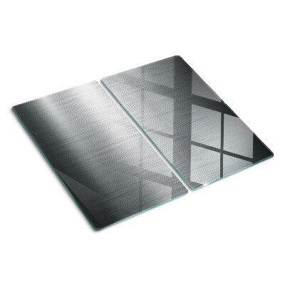 Snijplanken glas Geborsteld staal met metallic effect