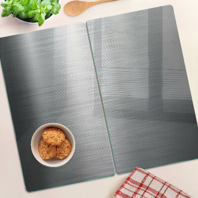 Snijplanken glas Geborsteld staal met metallic effect