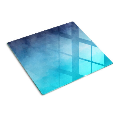 Glazen snijplanken Transparante mist in tinten blauw