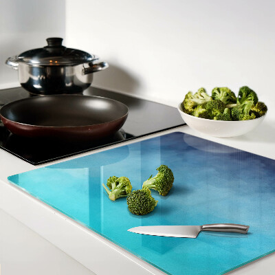 Glazen snijplanken Transparante mist in tinten blauw