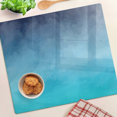 Glazen snijplanken Transparante mist in tinten blauw