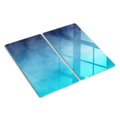 Glazen snijplanken Transparante mist in tinten blauw
