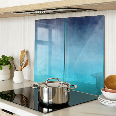 Glazen snijplanken Transparante mist in tinten blauw