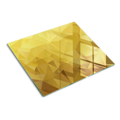 Snijplanken glas Geometrie in tinten goud