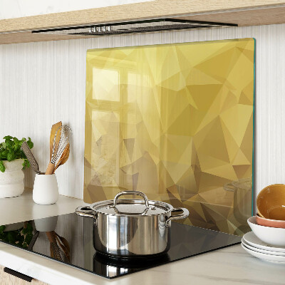 Snijplanken glas Geometrie in tinten goud