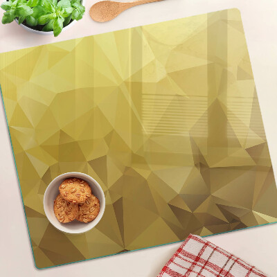 Snijplanken glas Geometrie in tinten goud