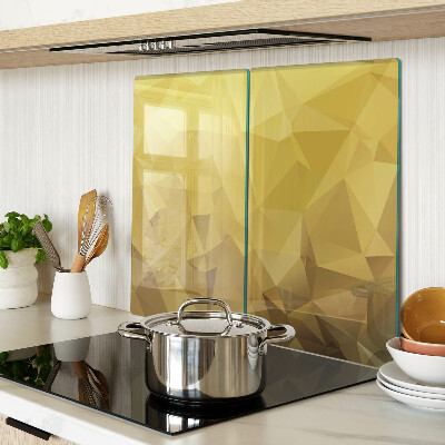 Snijplanken glas Geometrie in tinten goud